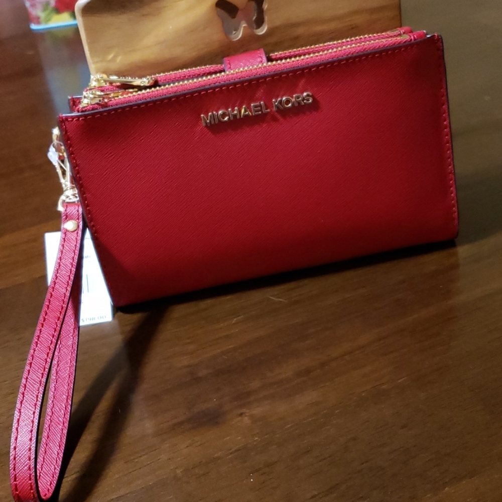 MICHAEL KORS Large Double Zip Wristlet